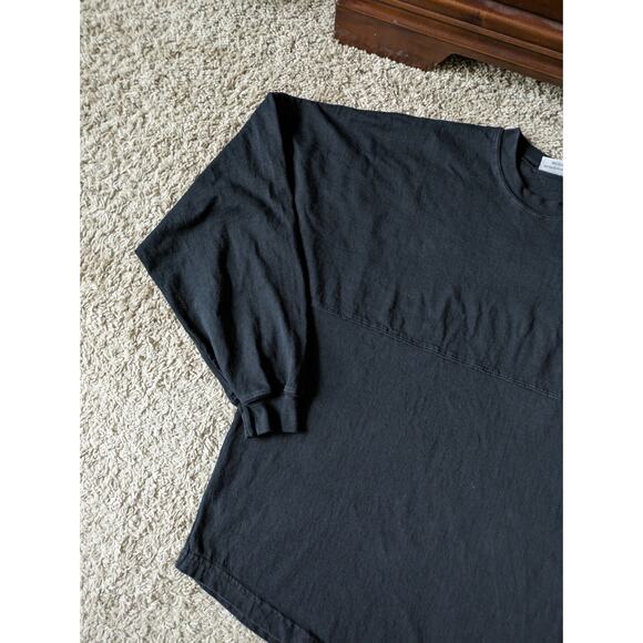 Spirit Pittsburgh Jersey Sweatshirt Mens M Black Cotton Big Back Yellow Letters - Picture 6 of 6